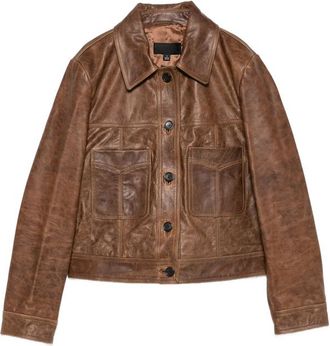 Nili Lotan Susannah Leather Flap-pocket Jacket