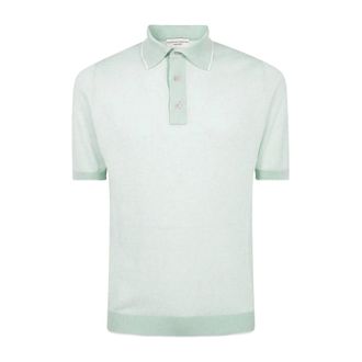 FILIPPO DE LAURENTIIS Short sleeve green polo shirt
