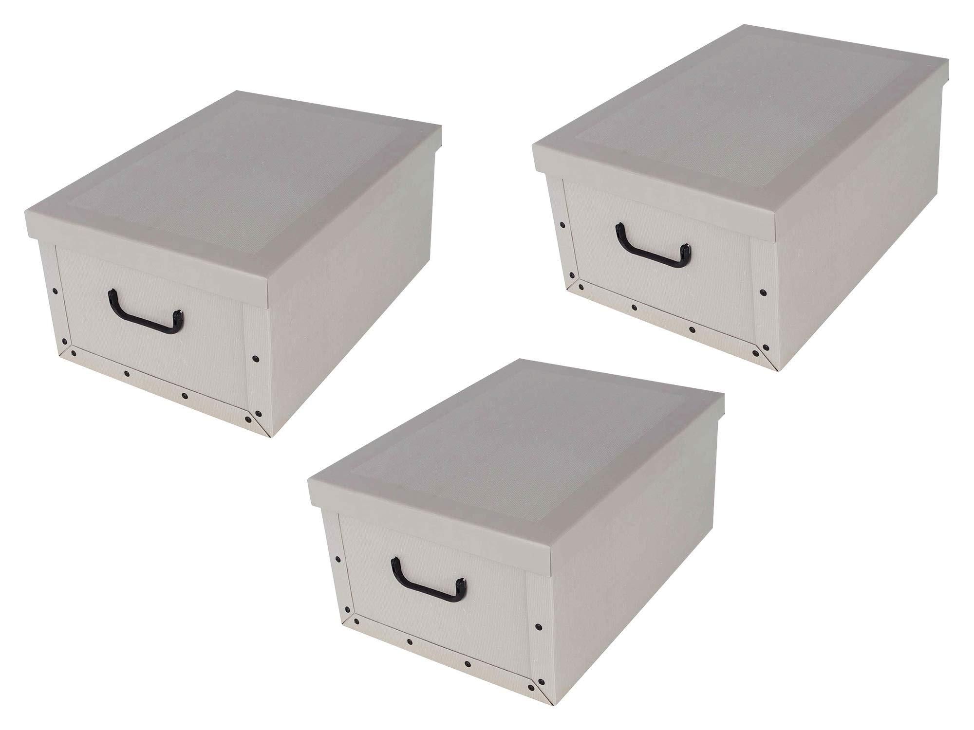 Dekorative Boxen Mit Deckel, 3er-Set Aus Kunstleder – Stilvolle Aufbewahrung Für Schmuck & Deko