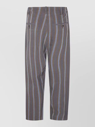 Uma Wang perch signy striped tailored trousers belt loops