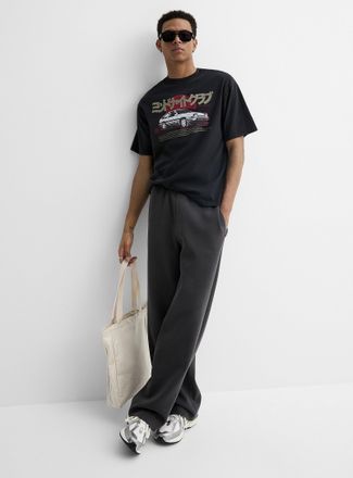 Djab Mens Washed double-knit pant Loose fit