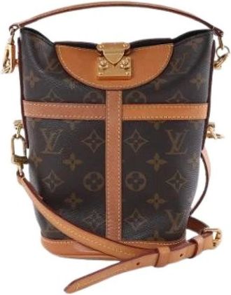 Louis Vuitton Pre-owned Duffle PM - Dames - Vintage Tas - Bruin - ONE Size - Leer - Vintage