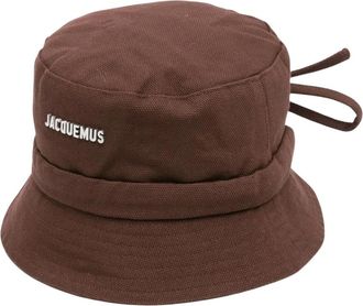 Jacquemus Le Bob Gadjo Hoed - Dames - Hoeden - Bruin - 58 CM - Katoen - Accessoires