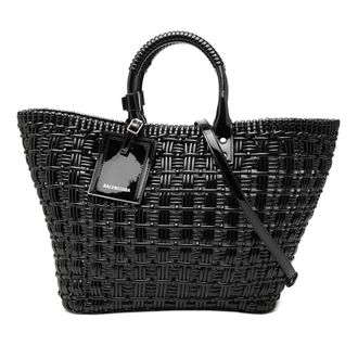 Balenciaga Pre-owned Balenciaga Small Faux Leather Bistro Basket Bag Ladies 538YR59OBU77C6RD