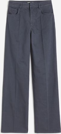 H&M Gerade Twillhose - Grau