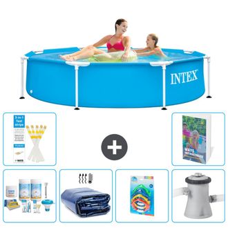 Intex Piscina Con Estructura Redonda - 244x51 Cm - 7-piezas S108