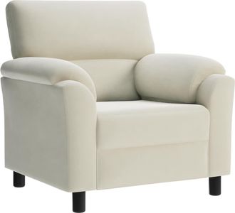vidaXL Sof&aacute; Crema 94 X 85 X 93 Cm Terciopelo Vidaxl
