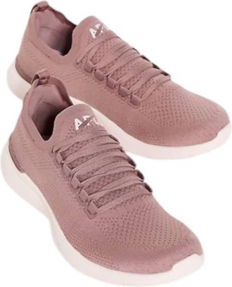 Athletic Propulsion Labs Womens Techloom Breeze Sneaker In Beachwood/creme, Pink