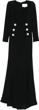 Costarellos Button-embellished Maxi Dress