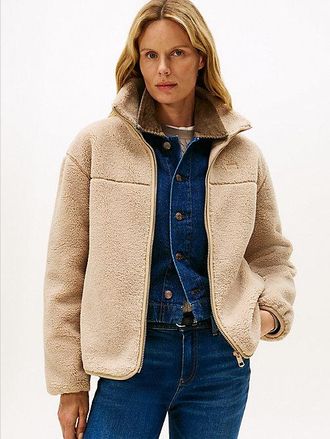 Tommy Hilfiger Sherpa Funnel Neck Jacket