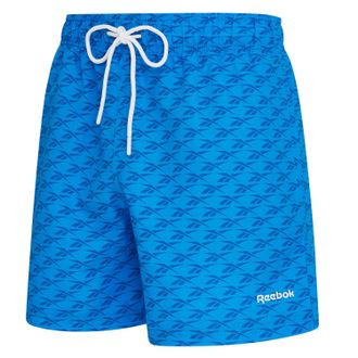 Reebok Badeshorts REEBOK Sergio, Herren, Gr. XL, N-Gr, blau, Microfaser, Obermaterial: 100% Polyester, Badehosen Badeshorts, mit seitlichen Taschen