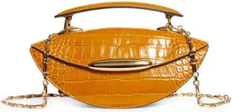 Zimmermann Wavelength Top Handle Bag in Mustard at Nordstrom