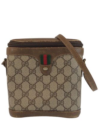 Gucci Beige Coated/Waterproof Canvas Sherry Line Crossbody (Authentic Pre- Loved)