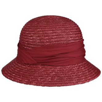 Seeberger Minalea Straw Hat Women - Summer Sun Women&acute;s Spring-Summer - One Size Bordeaux
