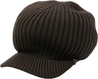 Yohji Yamamoto Accessoires, Heren, Bruin, ONE Size, Wol, Beanie Cap