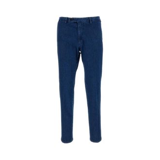 BRIGLIA 1949 Slim-fit Trousers, male, Blue, Size: W30 Naviglio Trousers