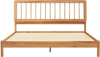 Walker Edison Spindle Midcentury Modern Solid Wood Bed