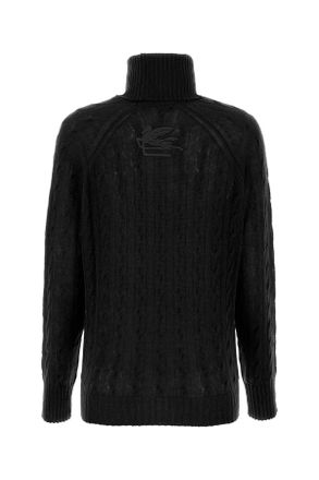 Etro Womens Black Cashmere Sweater Exterior: Maglieria