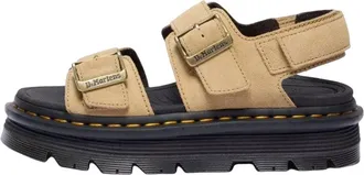 Dr. Martens (WMNS) Dr. Martens Zebzag Suede Platform Sandals Savannah Tan 42689200