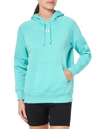 Under Armour Ua Rival Fleece Hoodie Radial Turquoise - S, Radial Turquoise 482