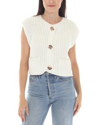 Rain + Rose Cap Sleeve Cardigan