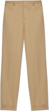 Paul Smith Broeken met Logo - Heren - Slim Fit Broeken - Beige - W32 - Katoen - Broeken
