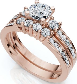 Pompeii3 1/2ct Diamond Engagement Wedding Ring Semi Mount 14K White Gold