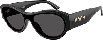Emporio Armani Zonnebrillen - Dames - Zonnebrillen - Zwart - 36 MM - Accessoires