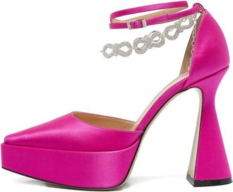 Mach & Mach 2024 130 mm pumps met plateauzool - Roze