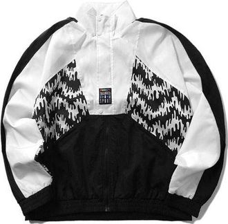 Puma TFS OG AOP Track Jacket Retro Sports Black White 597042-01