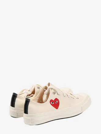 Comme Des Gar&ccedil;ons Logo-Embroidered Sneaker - Cream