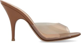 Gianvito Rossi Sofia Mule 95 - Dames - Muiltjes - Bruin - 39 EU - Leer - Schoenen
