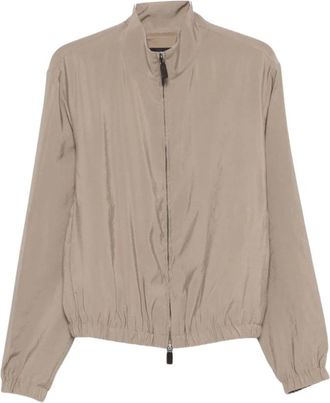 Emporio Armani Bomber Jackets, male, Beige, Size: 2XL Bomber Jacket