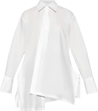 Yohji Yamamoto Asymmetric shirt - women - Cotton - 2 - White