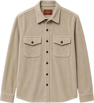Cruna Osaka Overshirt - Heren - Casual Overhemden - Beige - L - Overhemden