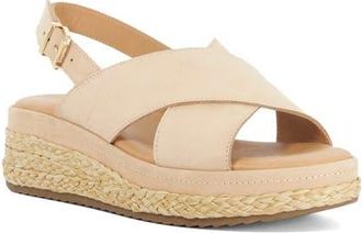 Dune London Kiya Slingback Platform Wedge Sandal in Blush at Nordstrom, Size 6.5Us