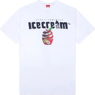 Icecream Luger grafische print T-shirt met korte mouwen - Wit