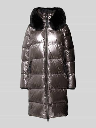 Rockn Blue Regular Fit Steppmantel mit Daunen-Federn-F&uuml;llung Modell BAXTER in Metallic Rosa, Gr&ouml;&szlig;e 38