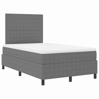 vidaXL Vidaxl - Letto A Molle Manuale Grigio Chiaro,bianco 203 X 120 X 128 Cm