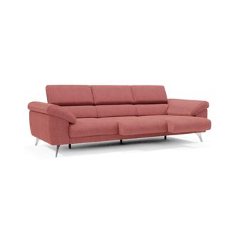 Divani.Store Sof&aacute; con 3 asientos reposabrazos con arc&oacute;n 265 cm rojo