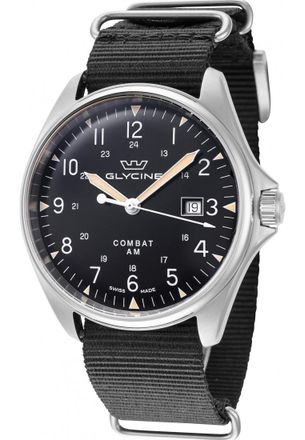 Glycine GL0459 Mens Vintage Watch - Silver - One Size
