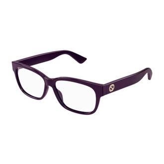 Gucci Rechthoekig Optisch Montuur - unisex - Brillen - Paars - 55 MM - Accessoires