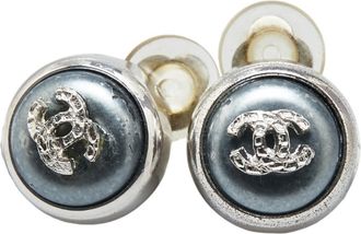 Chanel blue Metal Clip Earrings (Pre-Owned)