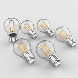 Jonathan Y Designs Classic Non-Dimmable G45-4W LED Edison Bulbs with E26 Base, 80+ CRI, Warm White 2700K, 420 Lumens, Clear at Nordstrom