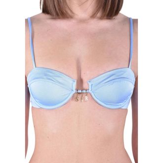 MC2 Saint Barth Salina Bralette Top & Jodene Cheeky Bottom Bikini Set - female - MC2 Saint Barth - Bikinis - Blue - S - Swimwear