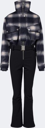 Cordova Telluride checked wool-blend ski suit