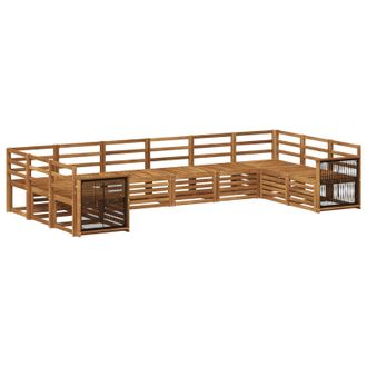 vidaXL Conjunto De Sof&aacute;s De Exterior 7 Uds. Natural Vidaxl