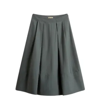Woolrich Midi Skirts, female, Green, Size: S Cfwwsk2003Frut3944 Midi Skirt