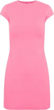 Victoria Beckham Roze Kapmouw Mini Jurk - Dames - Korte kleedjes - Roze - 2XS - Kleedjes