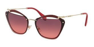 Miu Miu MU54TS CCGPZ0 Womens Sunglasses Red Size 64